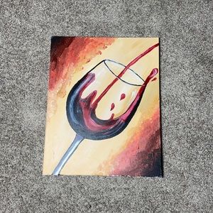Wine Glass Wall Art NWOT